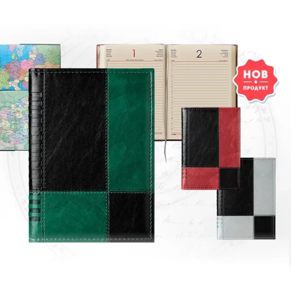 Бележник с дати Мадера Лукс