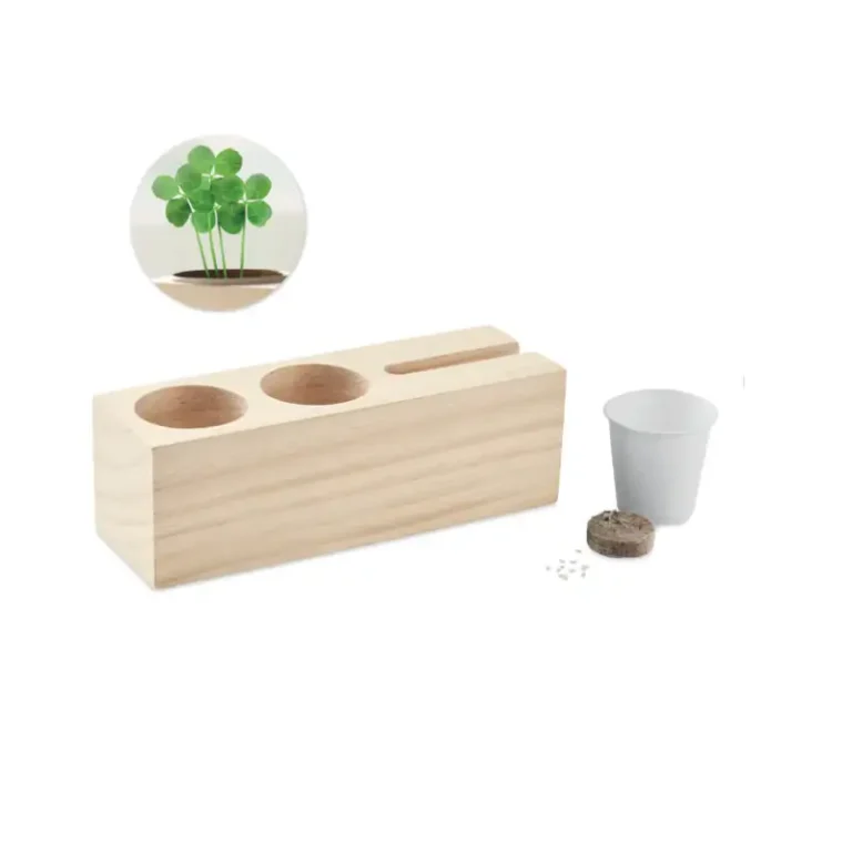 Дървена поставка „Късмет на бюрото“1