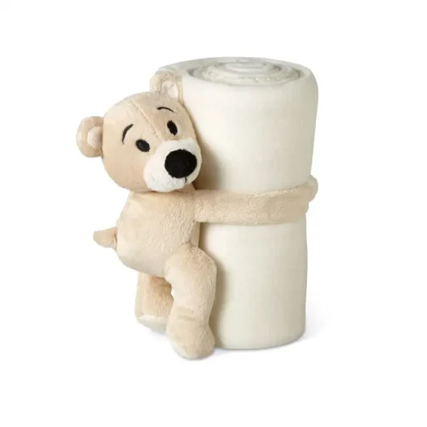 Детско поларено одеяло с плюшено мече „Прегръдка“1