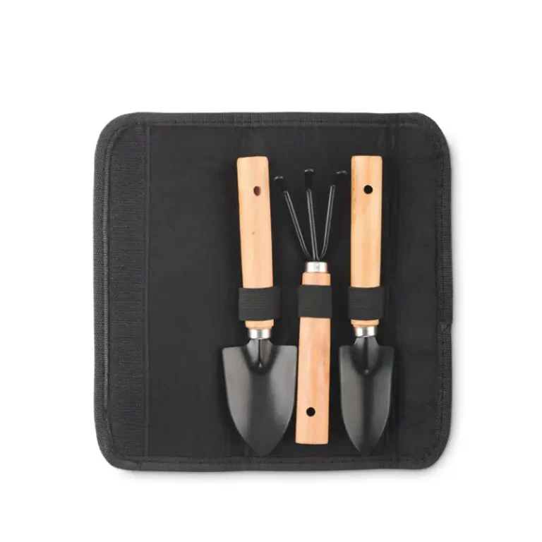 Комплект от 3 градински инструмента с калъф от RPET филц1