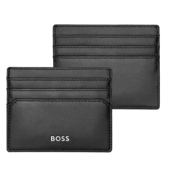 Кожен визитник Classic Smooth Black