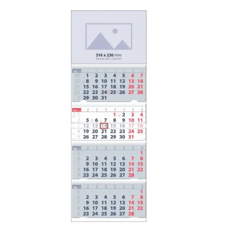 Работен рекламен календар „Елит“2 Работен рекламен календар „Елит“2