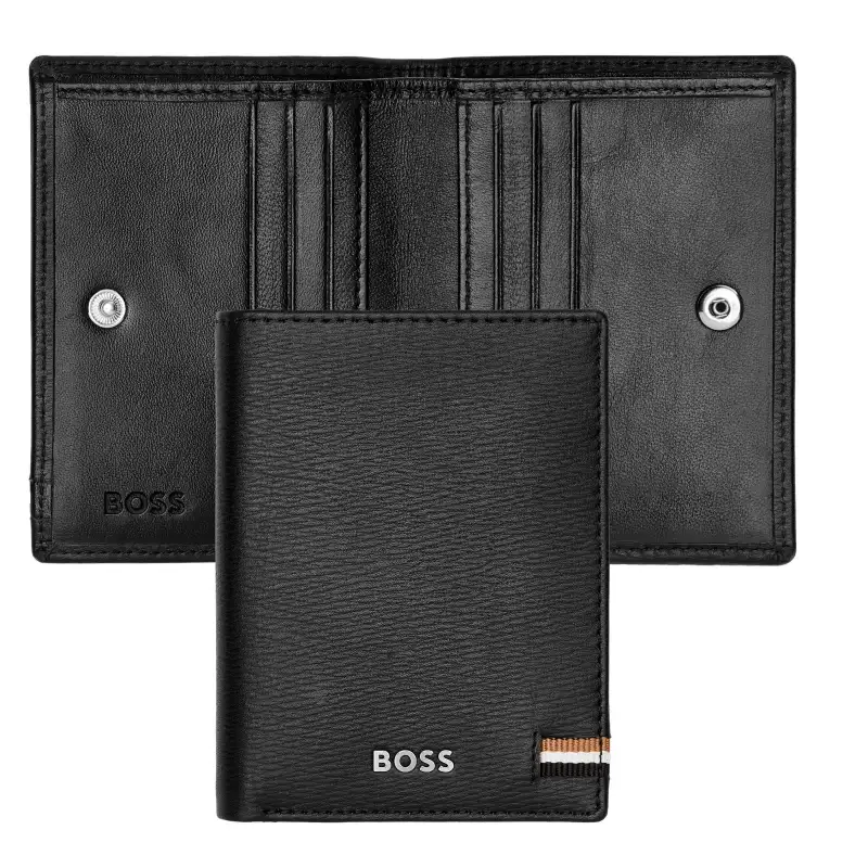 Вертикален визитник с копче „Iconic Black“ Вертикален визитник с копче „Iconic Black“