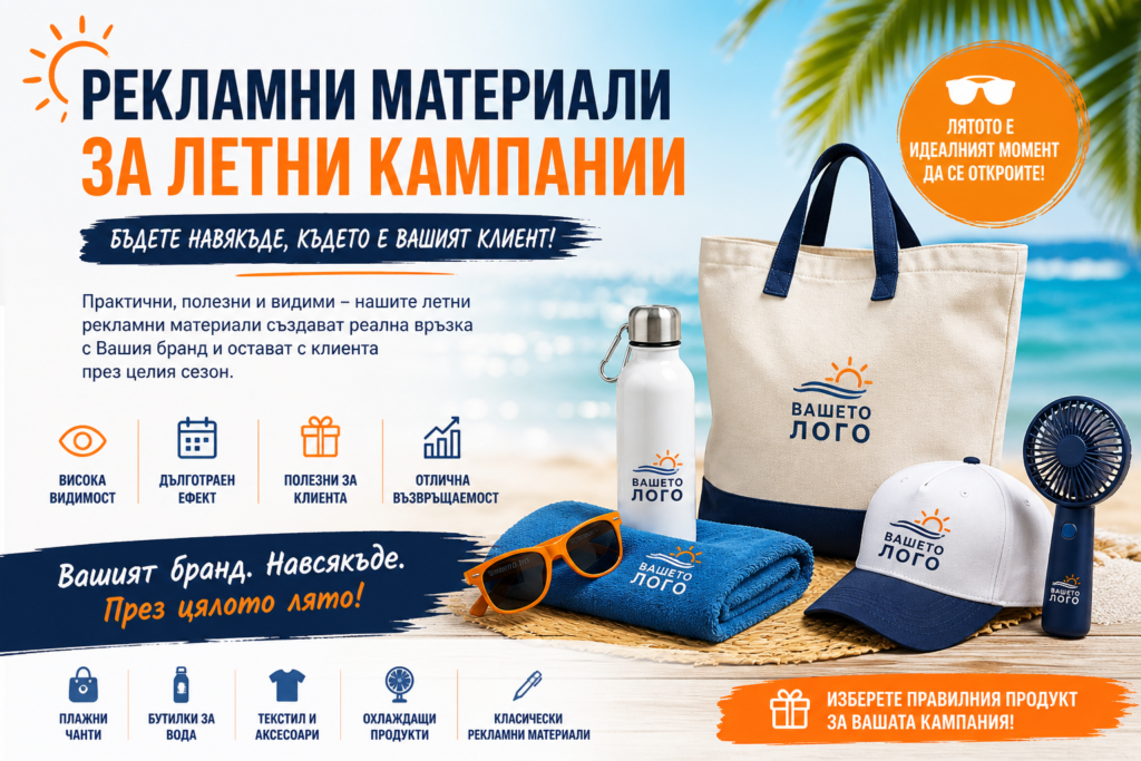 Рекламни материали за летни кампании: Най-силният инструмент за бранд видимост през 2025–2026
